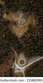 A Vertical Aerial View Of Kozara National Park, Bosnia And Herzegovina 