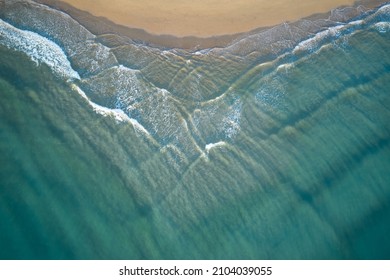 Vertical Aerial View Of The Sea Undertow