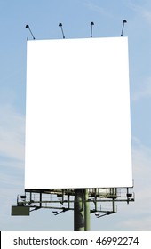 A Vertical Blank Billboard. Clipping Paths Included.