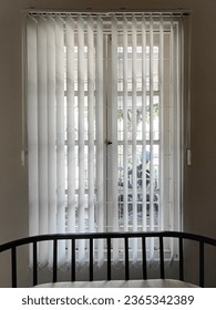 Vertical blinds are one of the interior elements in a house.