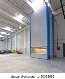 Vertical Carousel Storage Unit In Distribution Warehouse