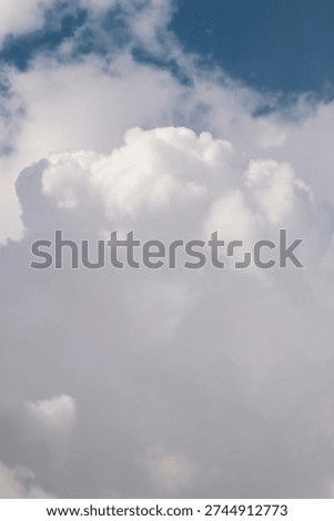 Vertical Cloud Scape, Cloud from Tropical Sky. Rainy Season from thailand sky.