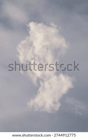 Vertical Cloud Scape, Cloud from Tropical Sky. Rainy Season from thailand sky.