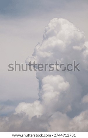 Vertical Cloud Scape, Cloud from Tropical Sky. Rainy Season from thailand sky.