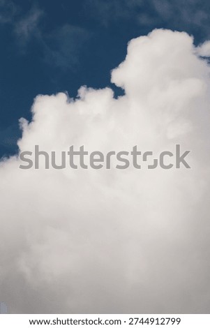 Vertical Cloud Scape, Cloud from Tropical Sky. Rainy Season from thailand sky.