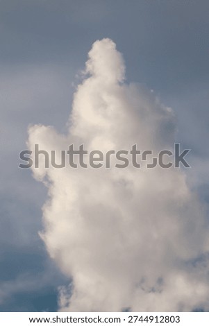 Vertical Cloud Scape, Cloud from Tropical Sky. Rainy Season from thailand sky.