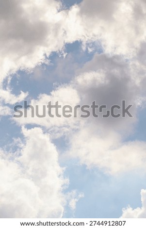 Vertical Cloud Scape, Cloud from Tropical Sky. Rainy Season from thailand sky.