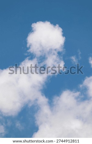 Vertical Cloud Scape, Cloud from Tropical Sky. Rainy Season from thailand sky.