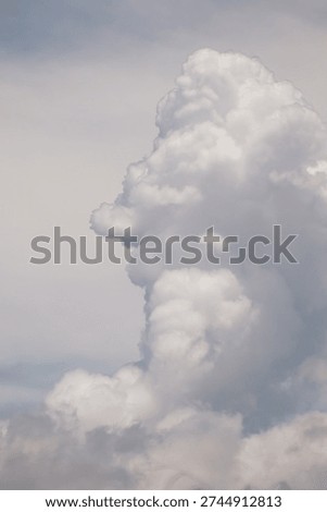 Vertical Cloud Scape, Cloud from Tropical Sky. Rainy Season from thailand sky.