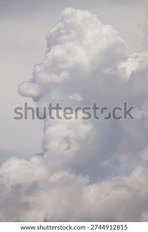 Vertical Cloud Scape, Cloud from Tropical Sky. Rainy Season from thailand sky.