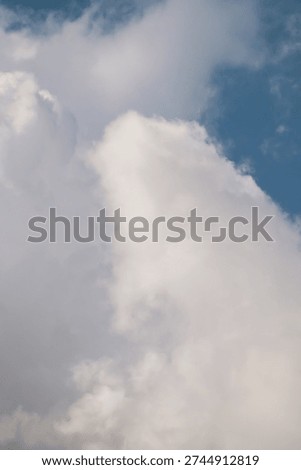 Vertical Cloud Scape, Cloud from Tropical Sky. Rainy Season from thailand sky.