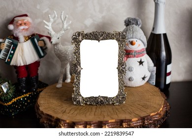 Vertical Frame Template, Christmas Mockup Frame