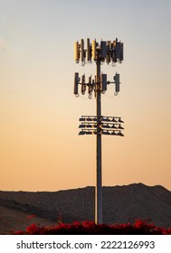 Vertical Image Of A Cellphone Tower 