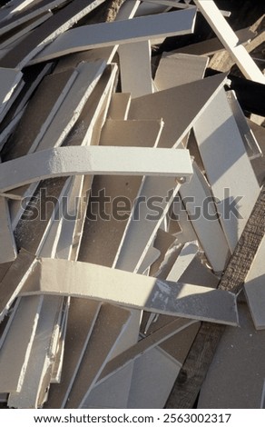 Similar – Image, Stock Photo Wooden slats in waste container