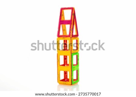 Vertical Magnetic Block Structure STEM Educational Toy