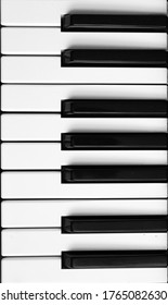 A Vertical Overhead Shot Of Piano Keys