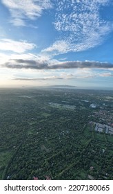 Vertical Panorama Of Nicaragua Managua City Aerial Drone View