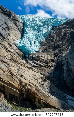 Similar – Aerial Drone View Of Dramatic Ocean Waves Crushing On Rocky Landscape