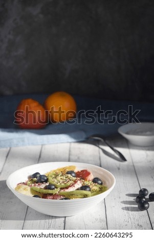 Similar – Obstsalat Salat Früchte