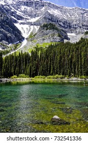 Vertical Shot Of The Black Prince Cirque With Mountain Background And Glacier