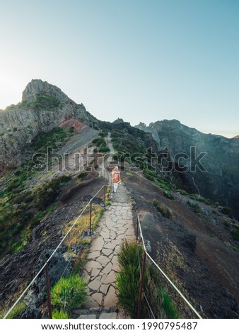 Similar – Trail in a beautiful landscape