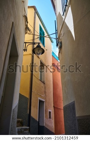 Similar – Bosa, colourful alley