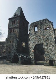 A Vertical Shot Of The Frankenstein Castle On A Sunny Day