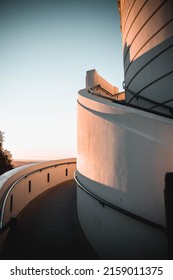 A Vertical Shot Of Griffith Observatory During Sunset