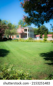 A Vertical Shot Of Hermitage, Nashville, Tennessee, Home Of President Andrew Jackson