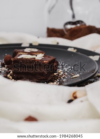 Similar – pieces of chocolate cake