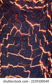 A Vertical Shot Of Lava In The Fagradalsfjall Volcano In Iceland