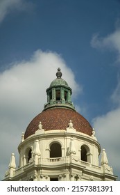 A Vertical Shot Of Renaissance Tower With Copper Cupola