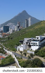 A Vertical Shot Of San Pedro Garza Garcia Skyline