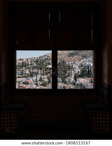 Similar – view from the window