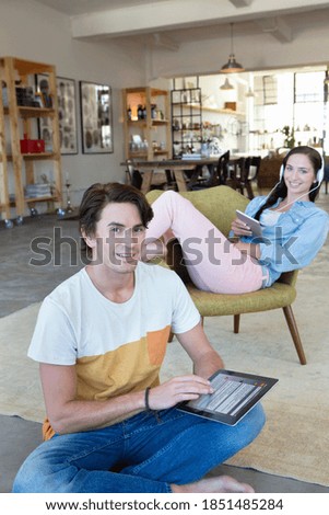 Similar – Image, Stock Photo tablet Living or residing