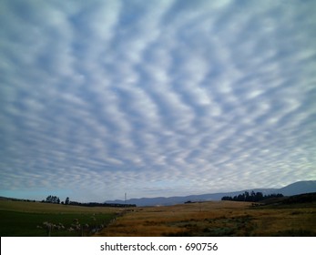 Vertical Stratus Cloud Formation, New Zealand