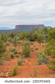 Vertical View Of Beautiful Panorama Landscapes On The Devils Bridge Hike In Sedona, AZ, USA