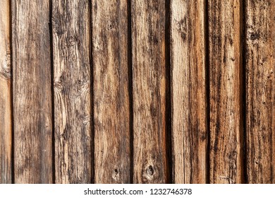 Vertical Weathered Boards On External Wall Of A Australian Farm Shearing Shed