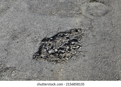 Very Bad Quality Road With Potholes, Repair Needed