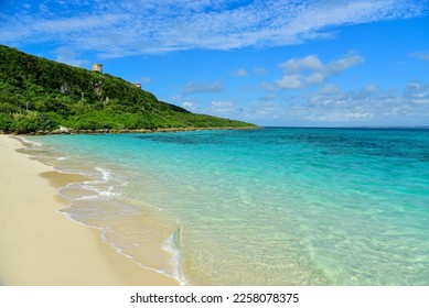 A very beautiful beach on Miyakojima in Okinawa - Shutterstock ID 2258078375