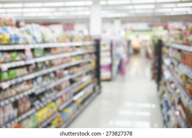 Very Blur Supermarket Background Stock Photo 273827378 | Shutterstock