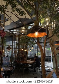 a very calming rustic interior designed area