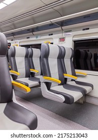 Very Clean Empty Airport Train Bench