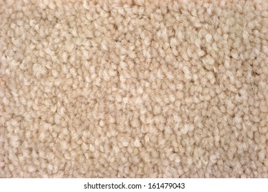 A Very Close View Of Plush Tan Carpeting.