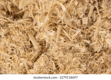 Very close view of a portion of shredded slippery elm bark.