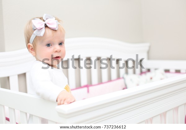 Very Cute Blonde Adorable Baby Girl Stock Photo Edit Now 737236612