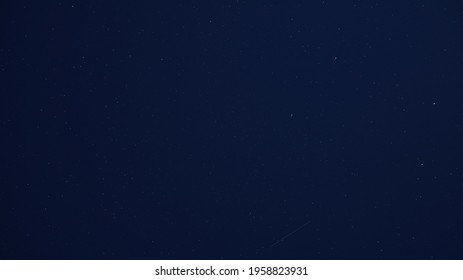 a very dark starry night a picture taken in the Russian Federation.  Foto stock