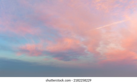 Nubes rosas muy suaves