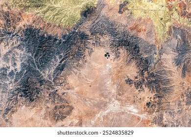 The Very Large Array, New Mexico. The Cibola National Forest surrounds the Plains of San Augustine in a remote and sparsely populated region of  Elements of this image furnished by NASA.