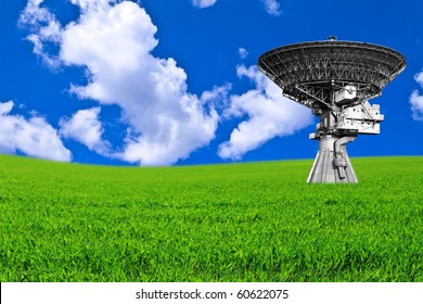 Very Large Array satellite dish antennas